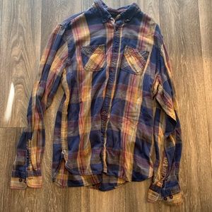 Multi colored plaid shirt